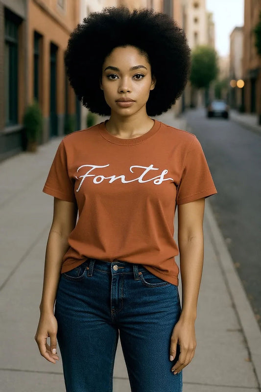 Fonts: Women's T-Shirt